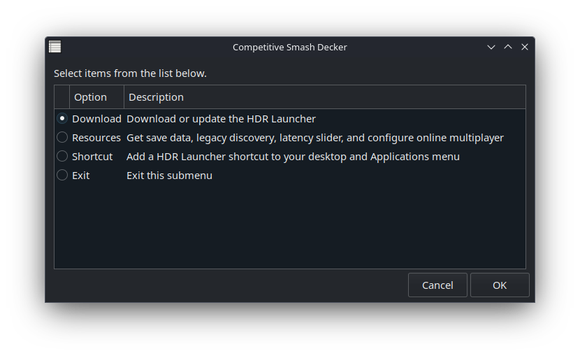 Downloading HDR Launcher with script