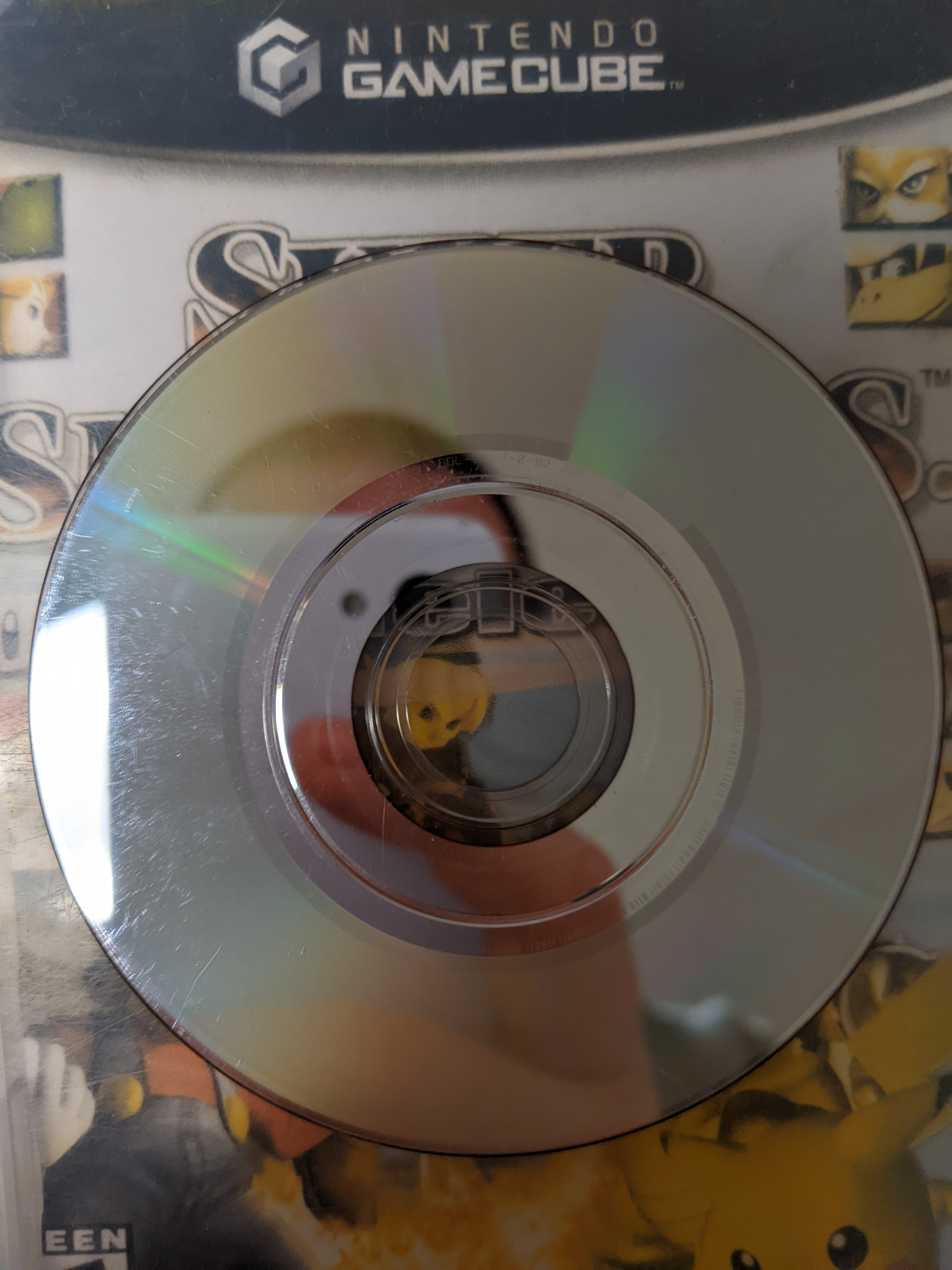 SSBM back of disc